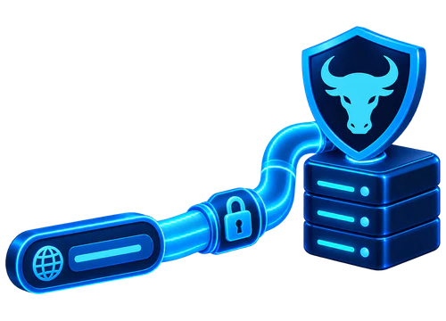 DNS query reaching XIBRO SHIELD over an encrypted WireGuard connection