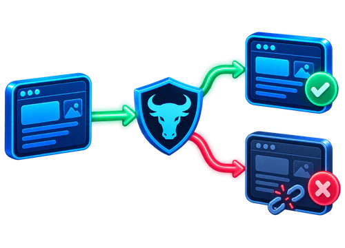 XIBRO SHIELD allows harmless domains and blocks filtered domains