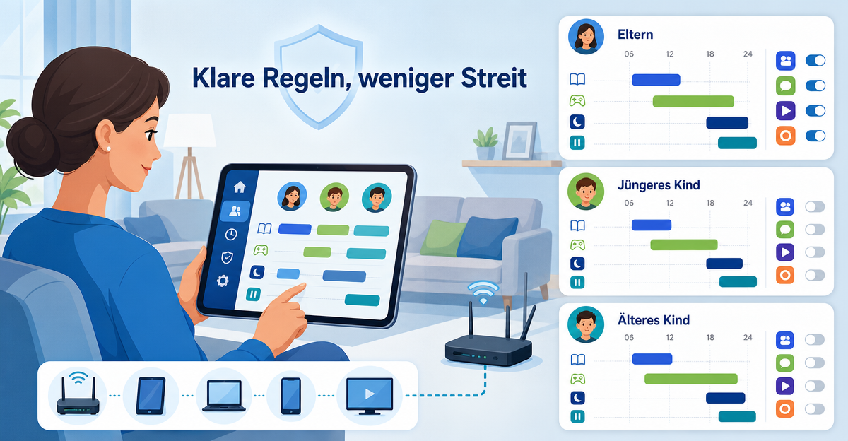 Internet Zeitplan für Kinder: Familienregeln ohne täglichen Streit