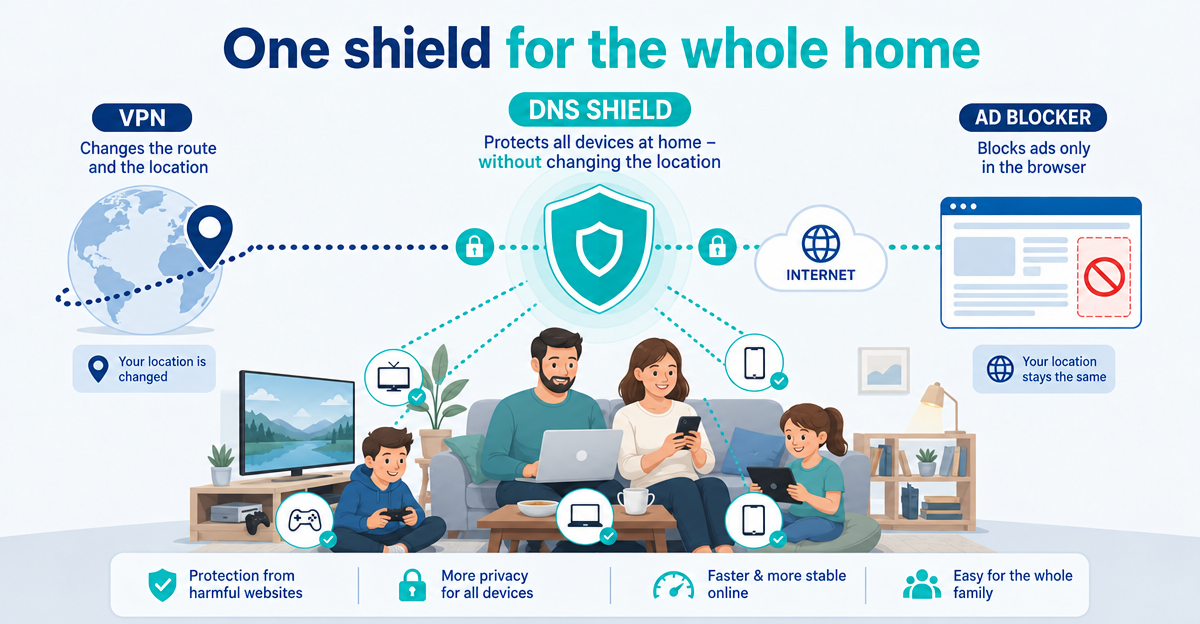 VPN alternative DNS protection: which suits everyday family life better?