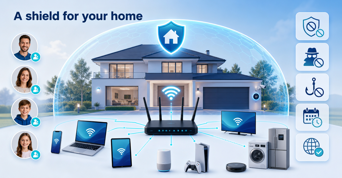 DNS protection for a large smart home: ZUHAUSE organises devices, profiles and router protection