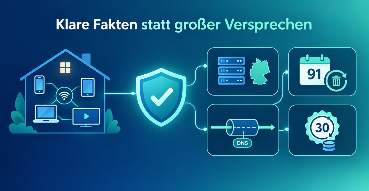 DNS-Schutz mit Server in Deutschland: Vier Merkmale, die du selbst prüfen kannst