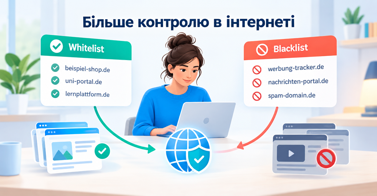 Як налаштувати DNS Whitelist і Blacklist: точне керування доменами