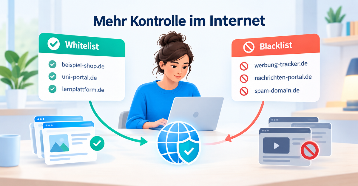 DNS Whitelist und Blacklist einrichten: Domains gezielt steuern