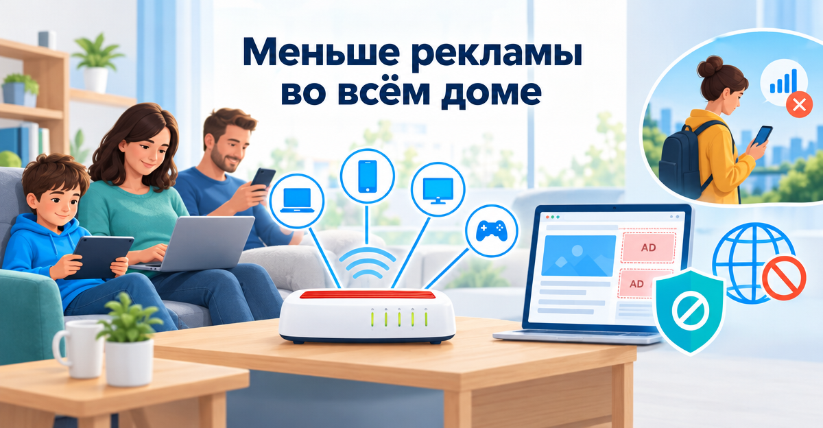 Блокировка рекламы на роутере Fritz!Box: что умеет DNS-фильтр и где его границы