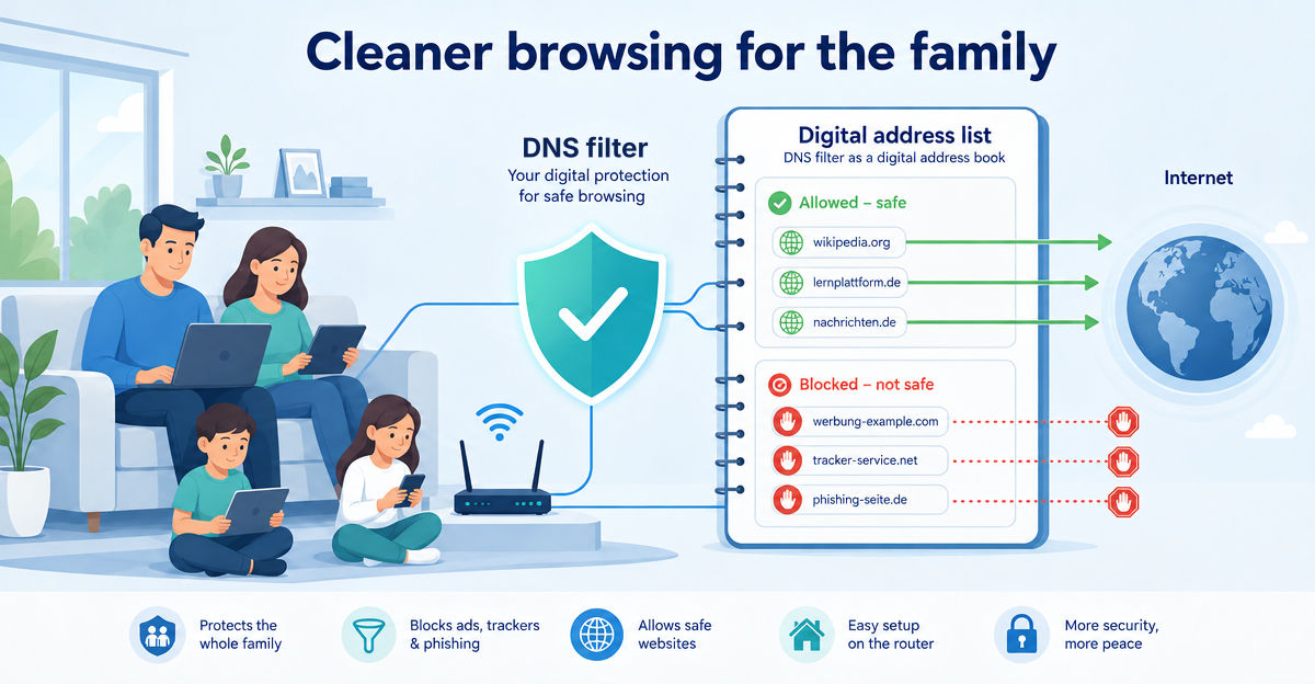 DNS filtering for families: protecting children online more easily