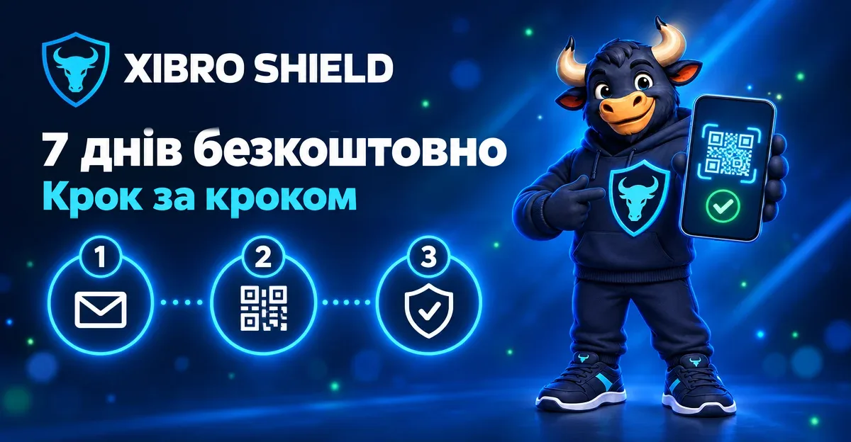 Безкоштовний тест XIBRO SHIELD на 7 днів – крок за кроком